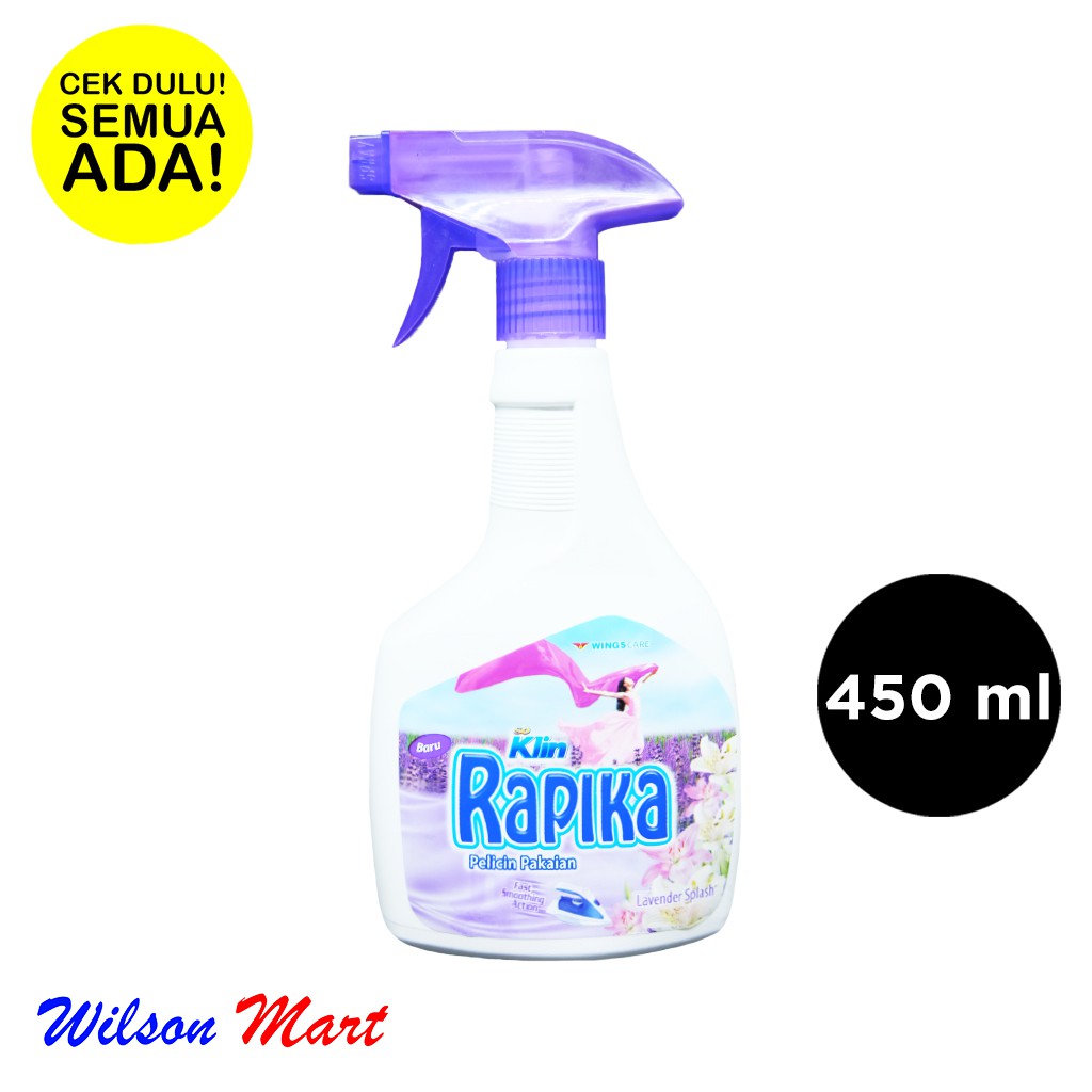 SO KLIN RAPIKA LAVENDER SPLASH PELICIN PAKAIAN 450 ML SPRAY