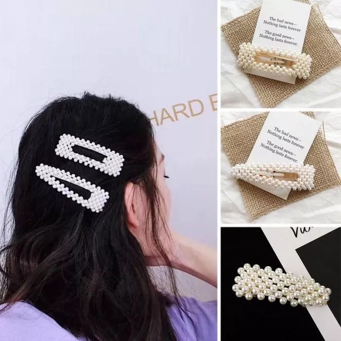 Jepit Rambut Mutiara Pearl Hairclip Jepit Rambut Korea Jepit Rambut Bola Bola Kecil