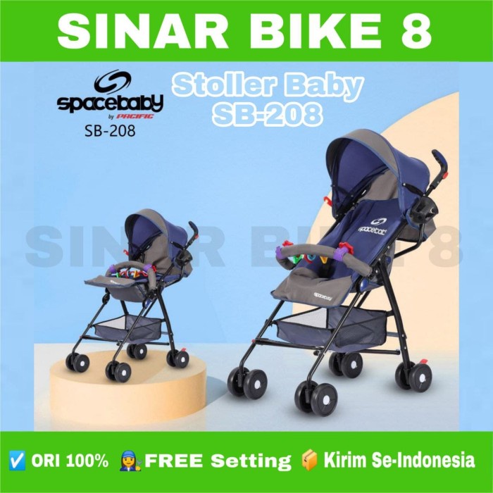 Baby Stoller Kereta Dorong Bayi SPACEBABY SB 208