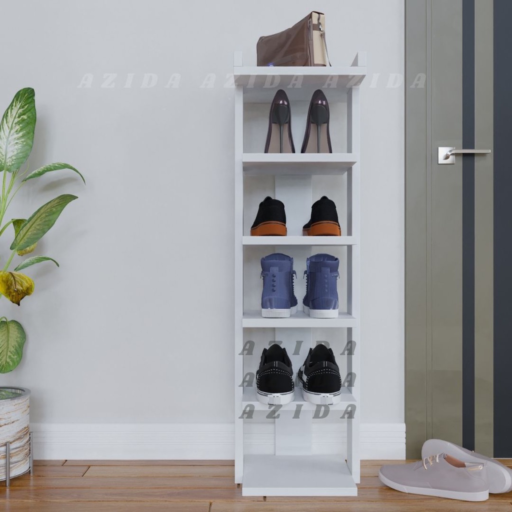 Rak Sepatu 6 Susun Rak Sandal Serbaguna Bahan Plywood 15mm Rak Bunga susun standing pot Rak bunga Su