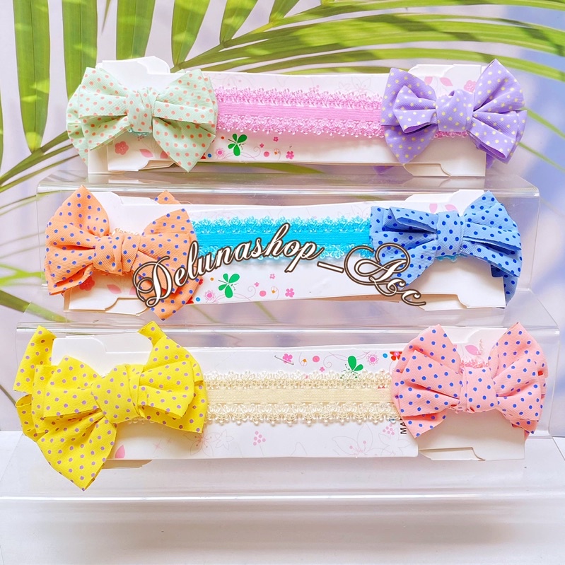 DELUNASHOP_ACC Bandana bayi headband premium import pita anak perempuan catalog jbay bandana baby 0-1thn