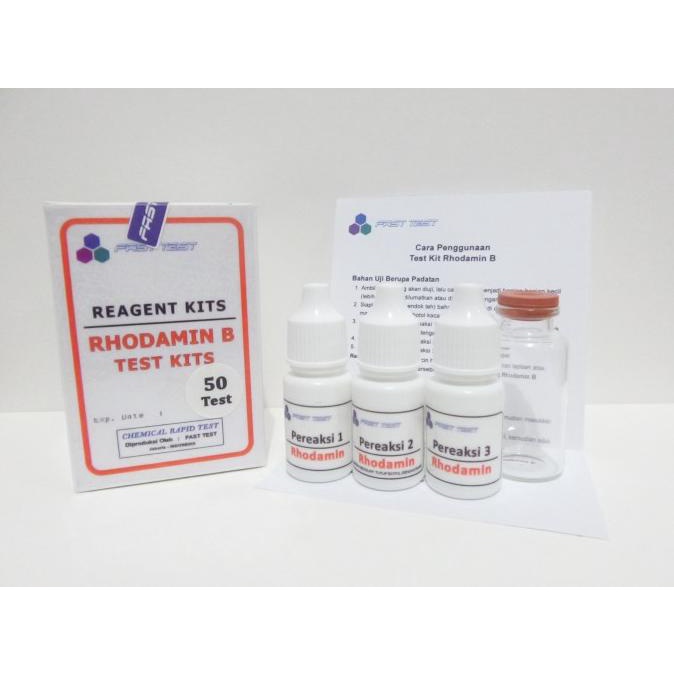 Test Kit Rhodamine B / Testkit, Alat Uji Kandungan Rhodamin B