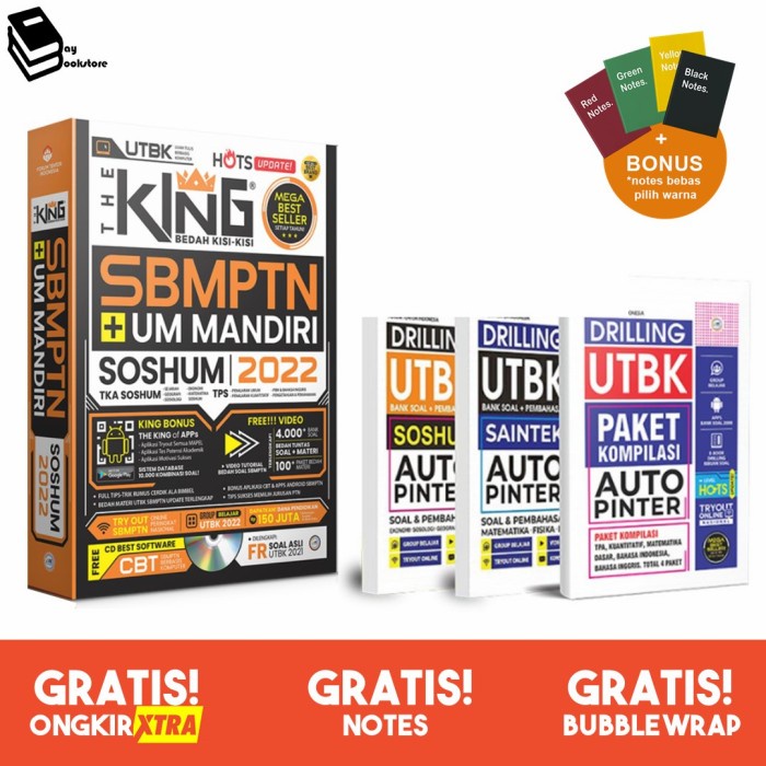 

❤BISA COD❤ THE KING BEDAH KISI KISI SBMPTN + UM MANDIRI SOSHUM 2022