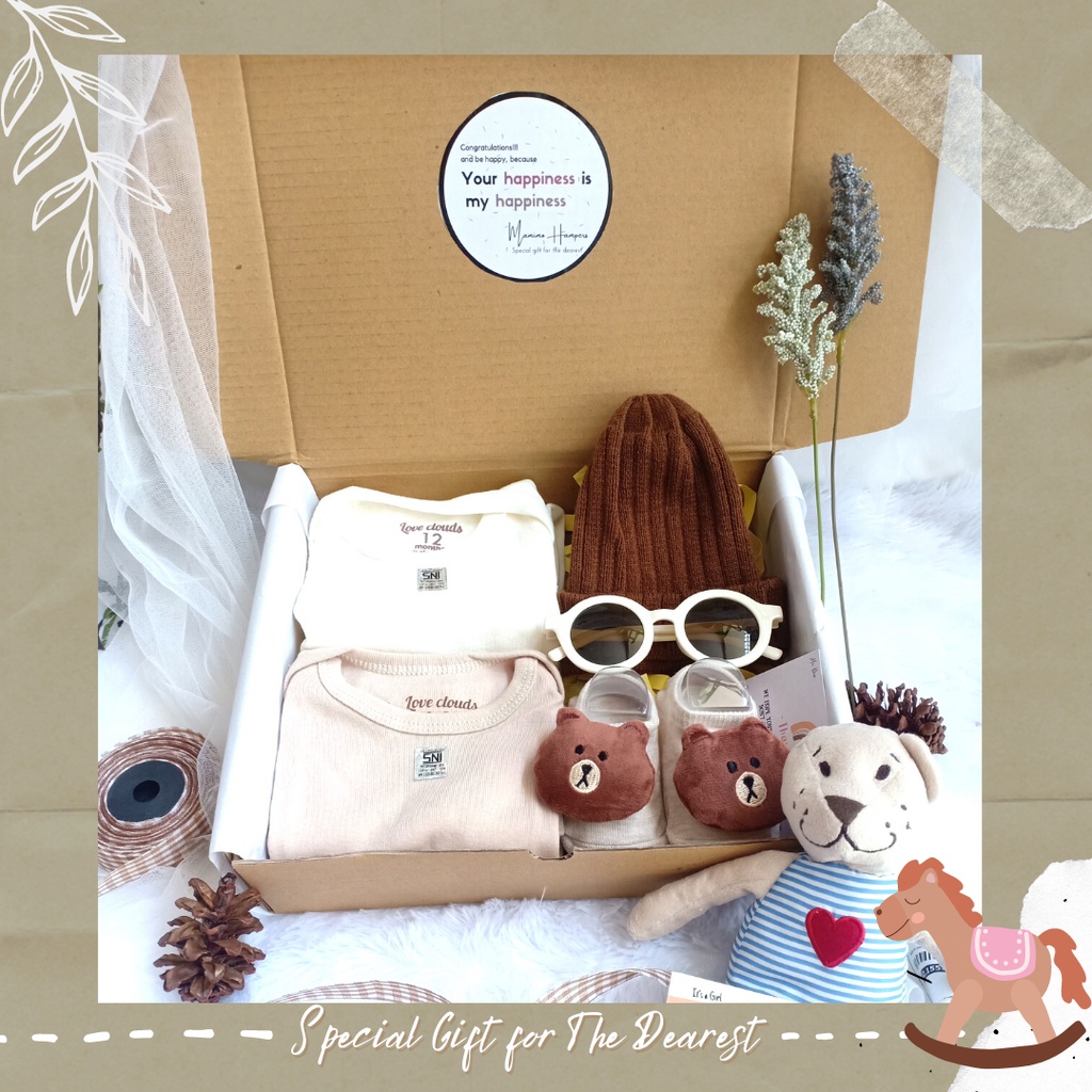 Hampers Baby Lucu Series Double Jumper | Newborn Gift Set | Kado bayi - By Mamimohampers