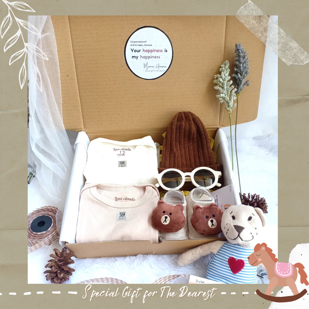 Hampers Bayi Lucu Series Double Jumper | Newborn Gift Set | Kado bayi - By Mamimohampers