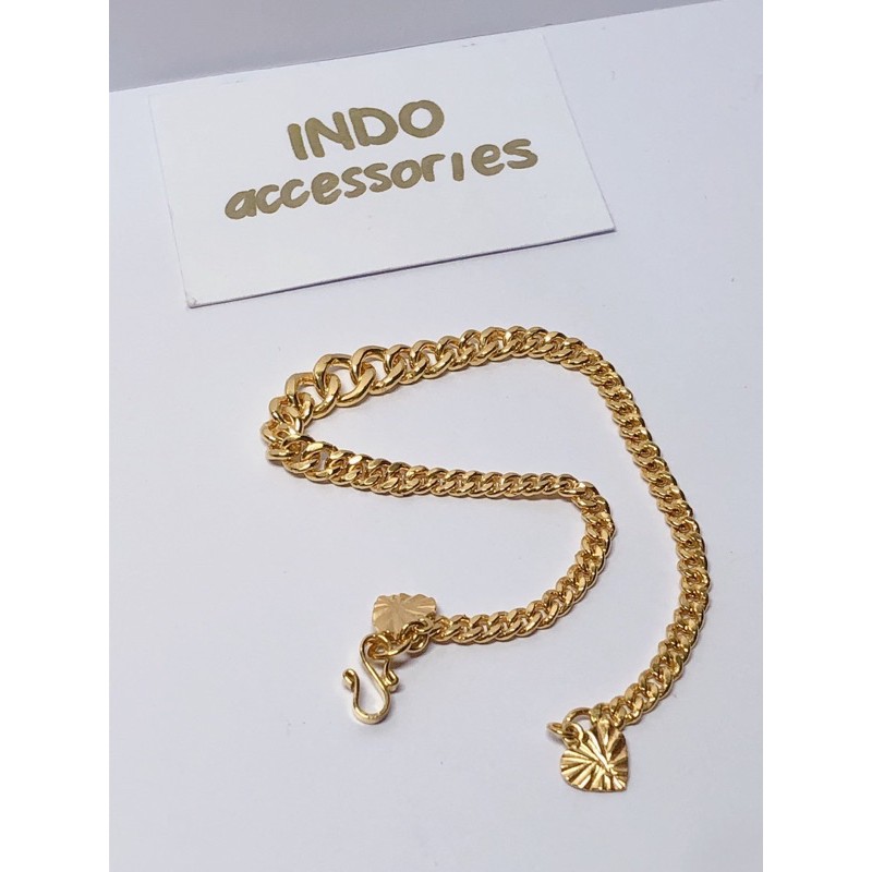 Gelang Emas 5gr Dewasa/Remaja Rantai Tepis - Gold Bracelet