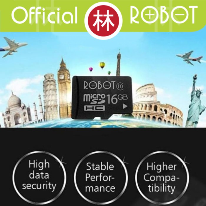 Robot Memory Card 16GB Class 10 TF Card