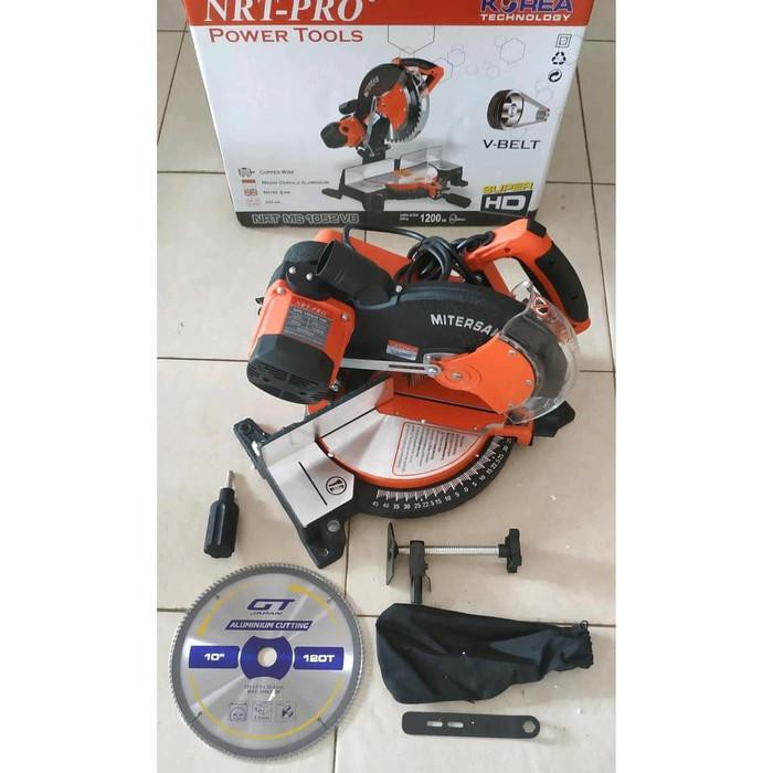 NRT Pro 10" 10 INCH Mitre Miter Saw Mitersaw Mesin Gergaji Aluminiu