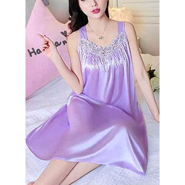 DRESS BAJU TIDUR LINGERIE SEKSI BAHAN SATIN UKURAN JUMBO 3313