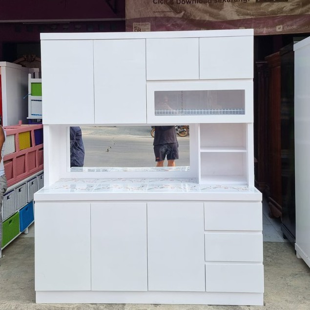 Lemari Sayur 4 Pintu Minimalis / Lemari Dapur / Kitchen Set 4 Pintu/ Lemari Piring