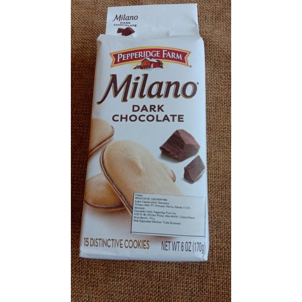 

Pepperidge Farm Cookies Milano Double Dark