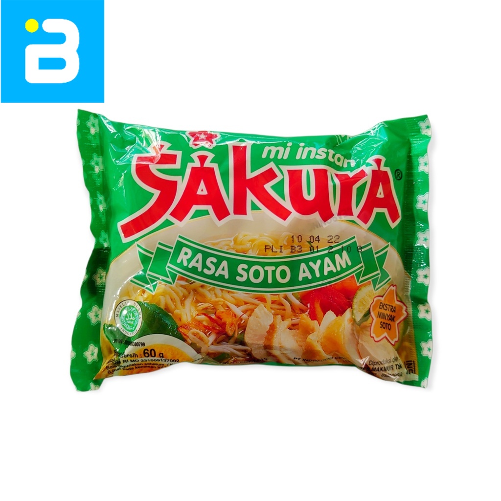 

Sakura Mie Instant Rasa Soto Ayam 65 G