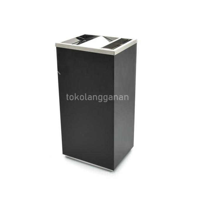 Jual Krisbow Tempat Sampah Stainless Rectangular Dengan Asbak Hitam Rsvgse0zd9 Shopee Indonesia 4934