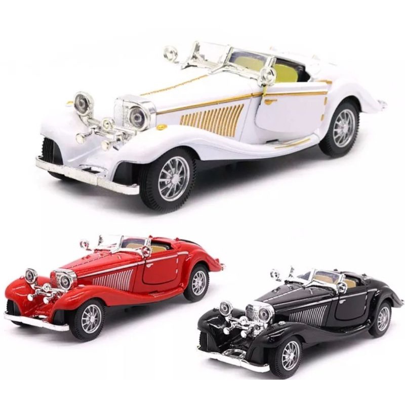 Mainan Diecast Mobil Classic Vintage Car Alloy Miniatur Diecast Mobil Jadul