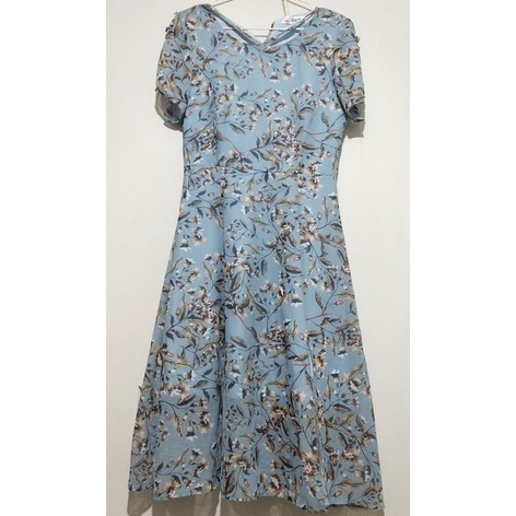 DRESS SIFON BUNGA-BUNGA