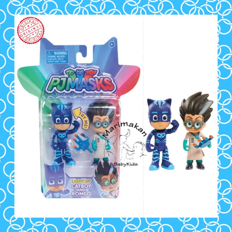 PJ Mask Catboy And Romeo Figure Set Mainan Anak Cowok Original