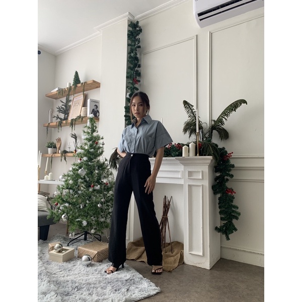 Becca Cotton Shirt / Top Kemeja Katun Wanita
