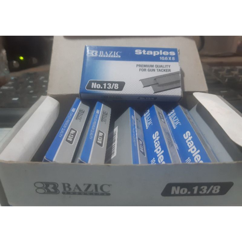 

BAZIC 13/8, 23/8 & 53/8 Refill gun tacker / isi staples Tembak no. 13/8 & 23/8