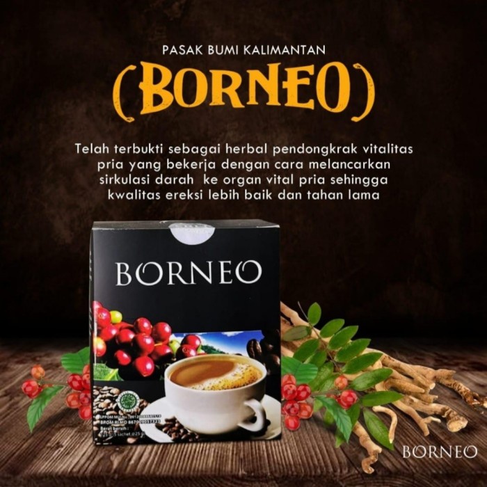 

Kopi Borneo 1 box | Coffee I Premium | Kopi Stamina herbal | Izin BPOM