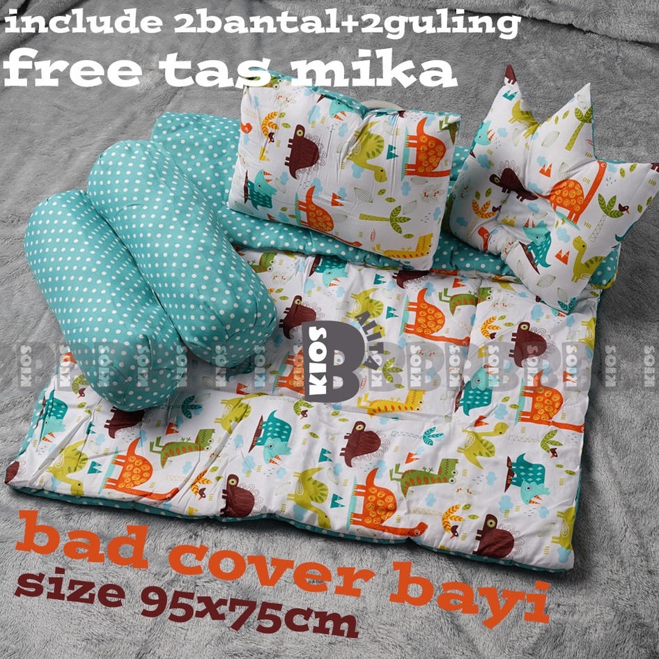 BedCover Set Lengkap (Bedcover, Bantal Guling Bayi,  Bantal Crown Mahkota) Kado bayi lahiran / Bed cover set bayi anak big size premium baby bedding set