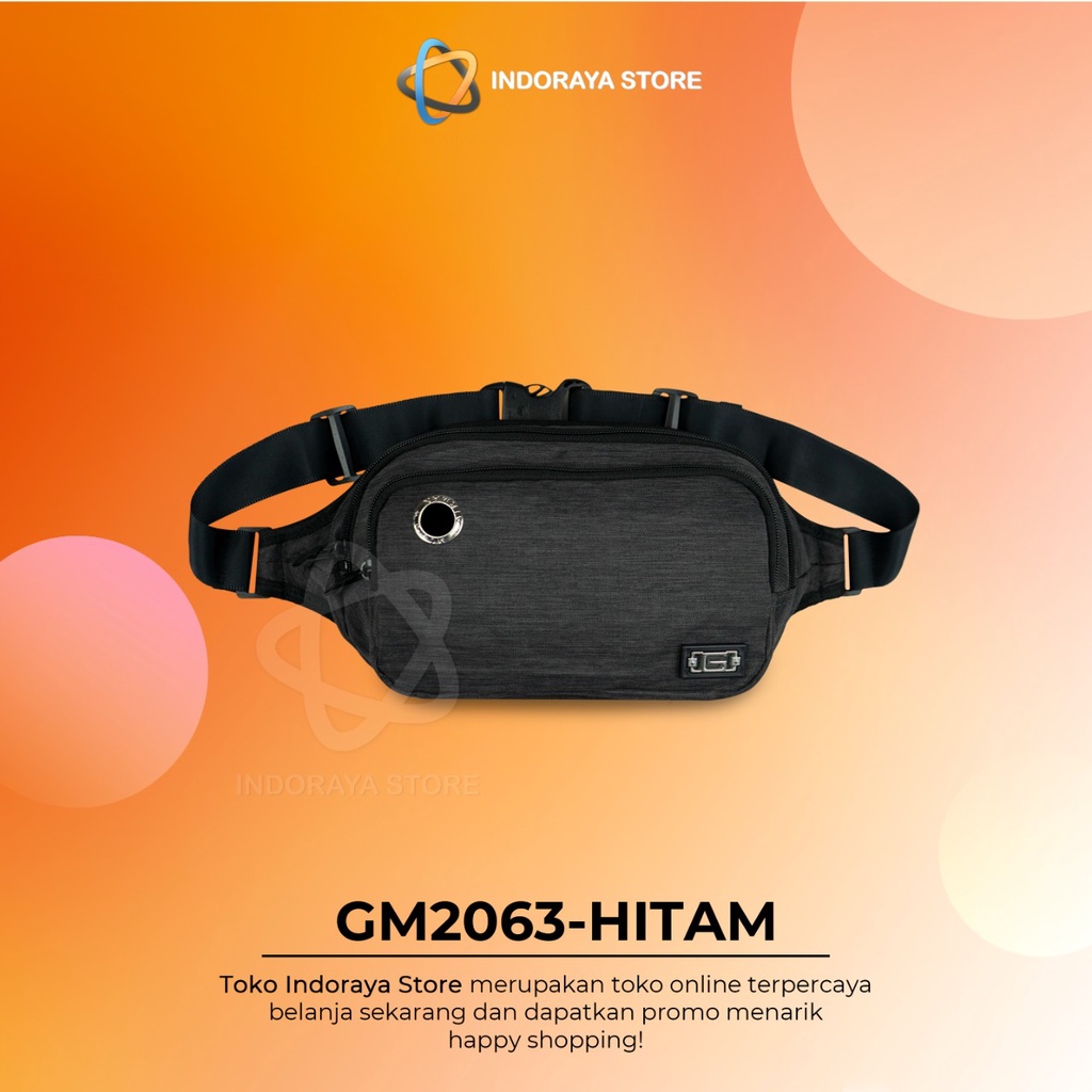 TAS SELEMPANG PRIA TERBARU TAS PINGGANG WAISTBAG TAS SLEMPANG OUTDOOR TAS BAHU-indoraya store