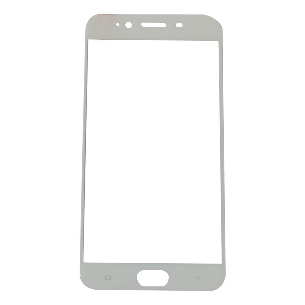 Tempered Glass Oppo F3 Full Colour Bagian Depan / Anti Gores Kaca / Screen Protector