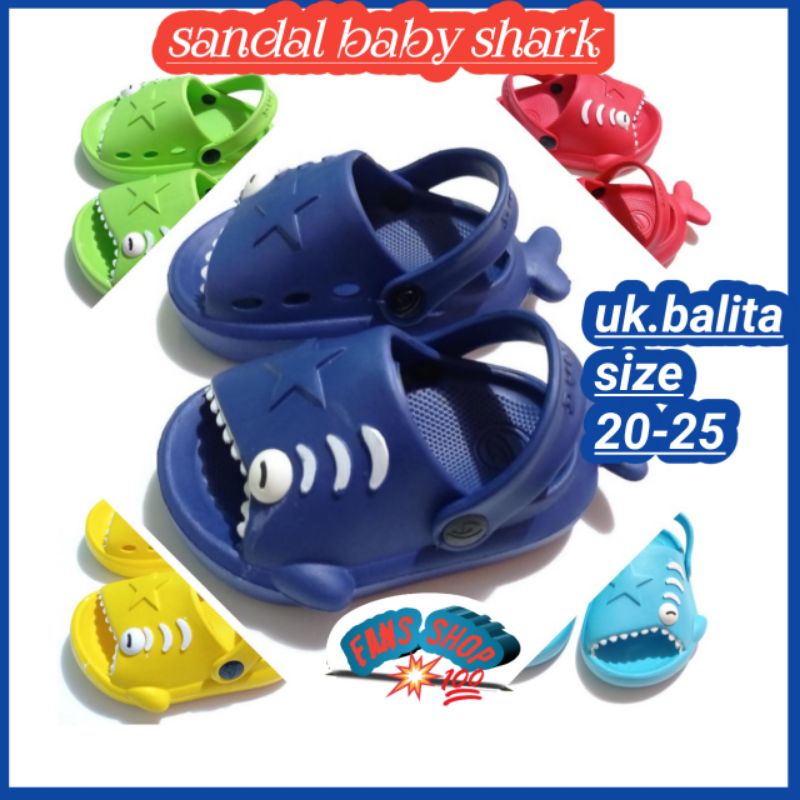 Sandal Baim Anak Karakter Baby shark (371e)