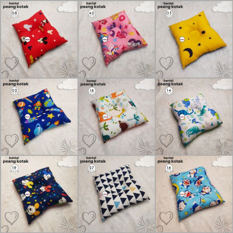 Bantal bayi anti peyang / bantal peyang kotak