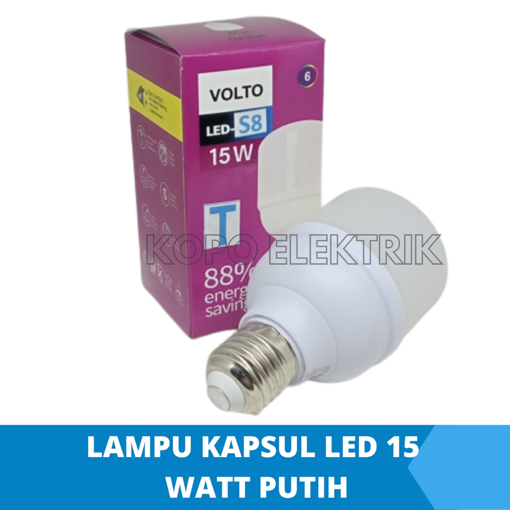 Lampu Led 15 Watt Kapsul Murah - Putih