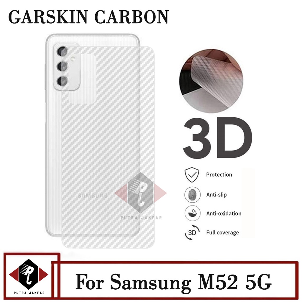 Garskin Carbon Samsung M52 5G / A51 / M51  2020 Anti Gores Pelindung Belakang Hp Samsung GAlaxy A51