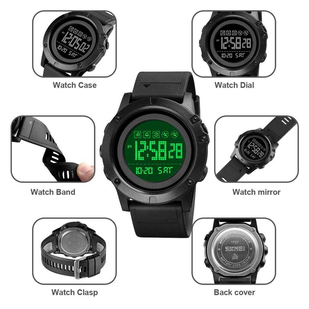 Jam Tangan Pria Digital Original SKMEI DG1727 Black-1