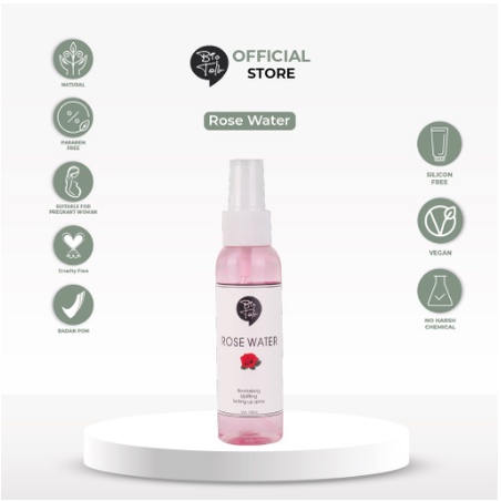 Bio Talk BPOM Natural Multifungsi Rose Water Toner , air mawar