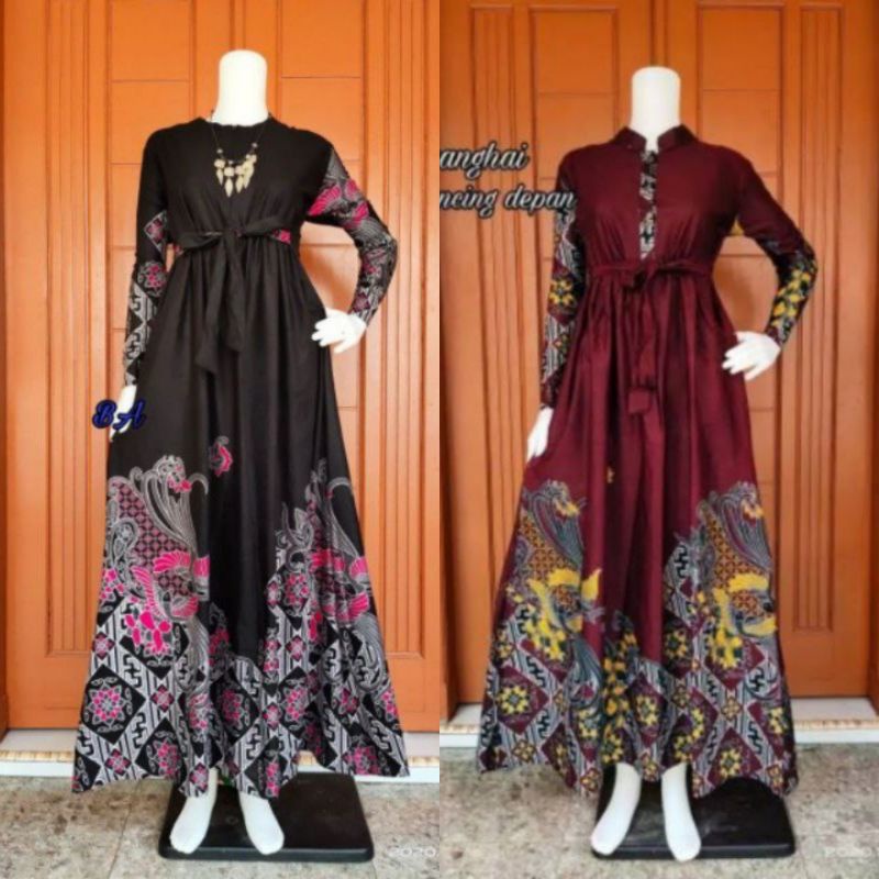 PREMIUM Gamis Batik Full furing Ld105-Ld 110 cm RR....