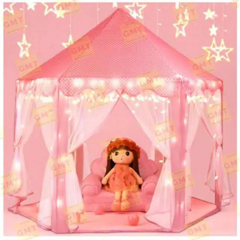 Tenda Main Anak Camping RS06- Tenda Princess Model Castle Kemah Kastel Mainan anak indoor