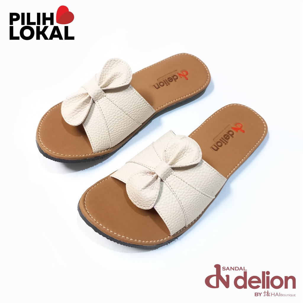 Sandal Wanita Terbaru Slop Flat Sol Karet Anti Licin Motif Bunga Cantik - Sandal Wanita Murah dan Bagus Kekinian - Sandal Papirut Pita Kulit Wanita - Sandal Kulit Jeruk - Sandal Cewe Slop - Sandal Teplek Cewek Lebaran - Sandal Perempuan Karet Empuk