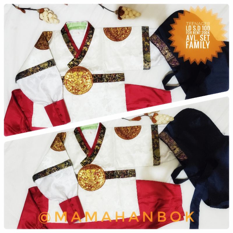 Hanbok Royal/Eksklusif Dewasa Pria dan Anak