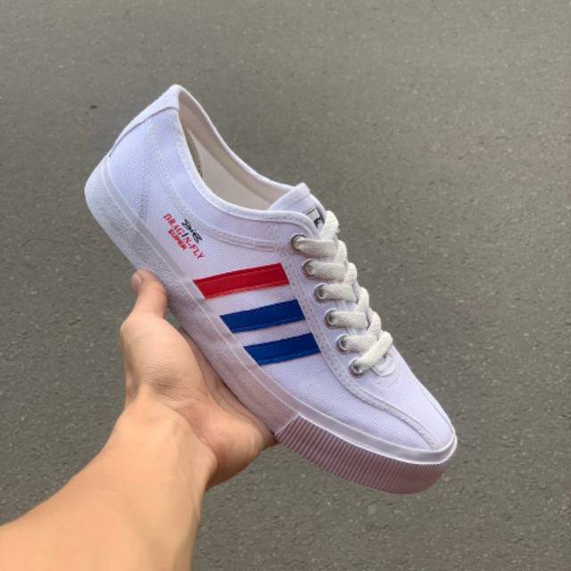 sepatu DRAGONFLY FALCON WHITE ORIGINAL