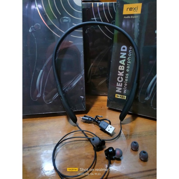 Headset Bluetooth Bass Rexi Earphone Headset Handsfree Wa02 Bloetooth Wirelles Terlaris]