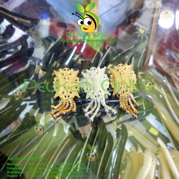 Bros Aceh Untaian Halus Lusinan / Bros jilbab Kasturi/ Bros Pintu aceh