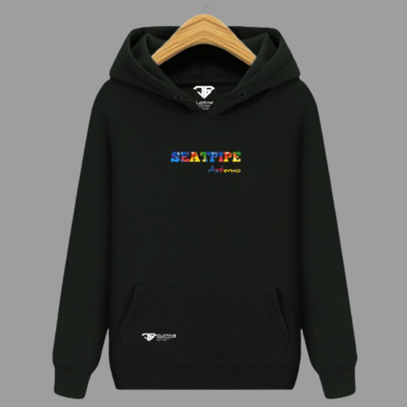 Sweater Hodie Pria CbCloting SEATPIPE Astemo Tulisan Pelangi Breakside Hudie Distro Bandung Unisex W