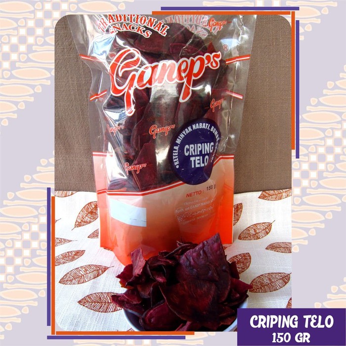 

Criping Telo Ungu Snack Camilan Renyah Oleh - Oleh Khas Solo