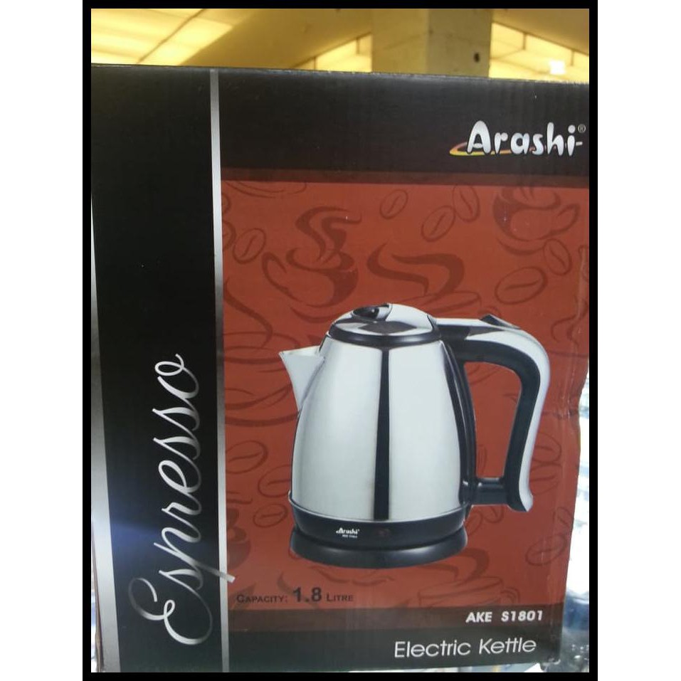 TEKO LISTRIK /KETLLE MERK ARASHI 1,8 LITER