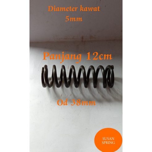 per tekan pegas 5mm panjang 12cm