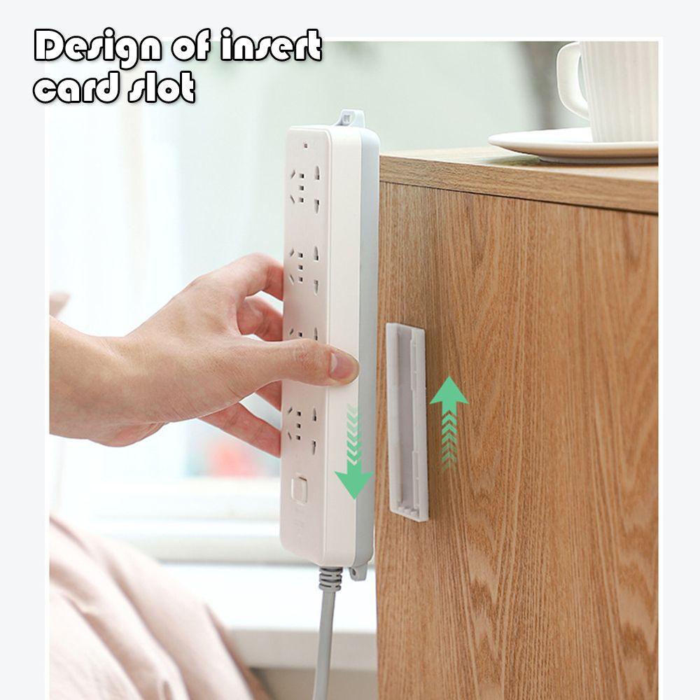 Suyo Socket Holder Home Self Adhesive Sticker Power Strip Gantungan Perekat Hook Panel Holder