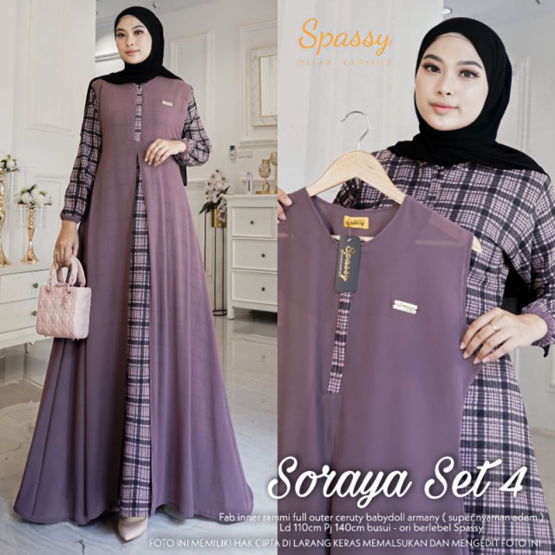 SORAYA SET ORIGINAL BY SPASSY UWAIS GROSIR MURAH SOLO GAMIS MURAH MAXY