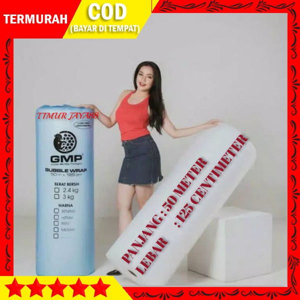 

Bubble Wrap 50 Meter Plastik Bubble Babel Rap Plastic Packing Paking - Putih