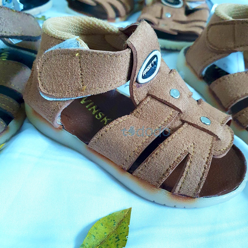 Prewalker Sepatu Sandal Alas Karet Anak Bayi Laki-Laki Usia 2 - 14 bulan Vinsky 1807