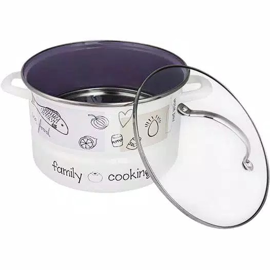 Panci Kukus steamer Enamel chefina uk 22cm
