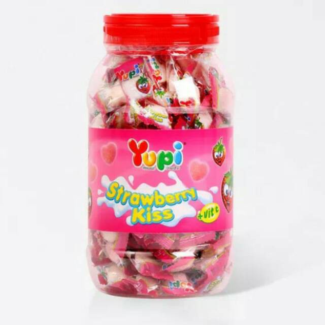 

[MM] Yupi Kiss Strawberry Jar Toples 300gr