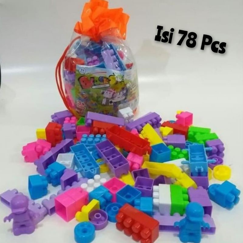 Mainan Block Isi 510 Pcs Edukasi - Building Brick Balok Susun Edukatif Koleksi Anak Laki Perempuan Cowok Cewek